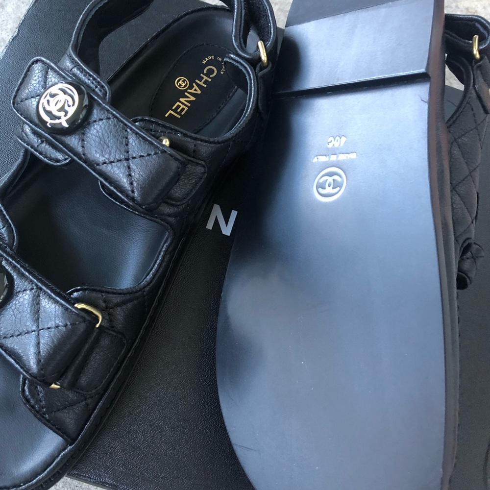 FAKE Channel sandal. Got them as gift but I don’t use them.